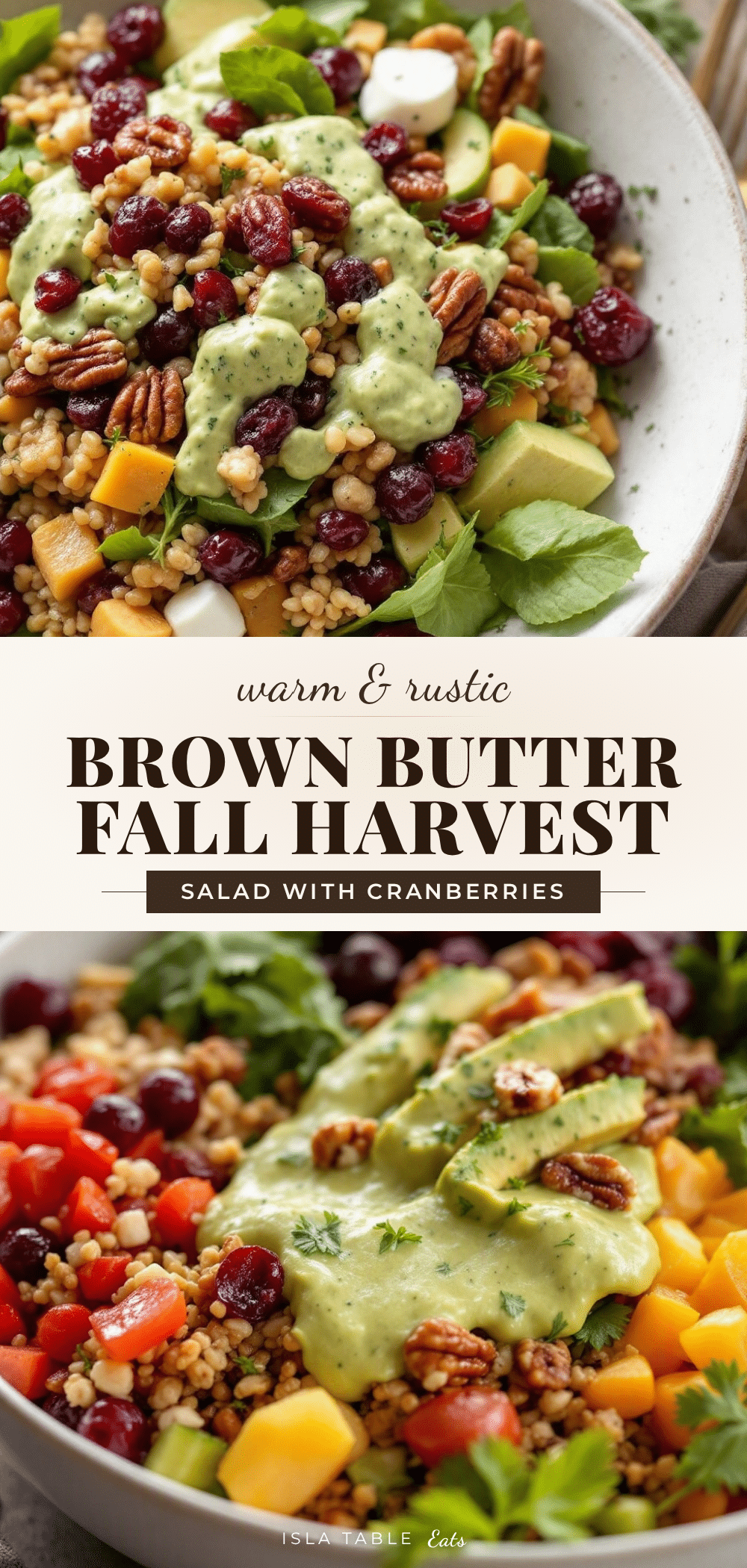 brown butter fall harvest salad recipe