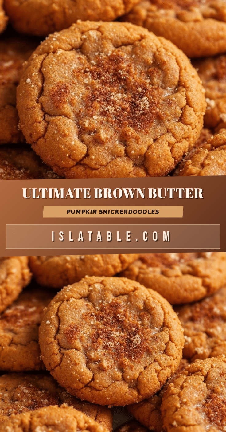 brown butter pumpkin snickerdoodle cookies recipe