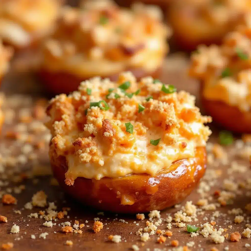 buffalo chicken dip stuffed pretzel bites preparation steps
