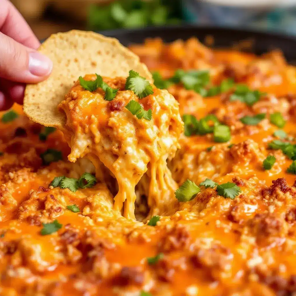 buffalo chicken tailgate dip preparation steps