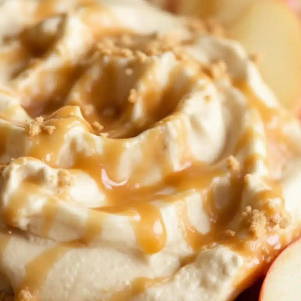 caramel apple cheesecake dip - featured image