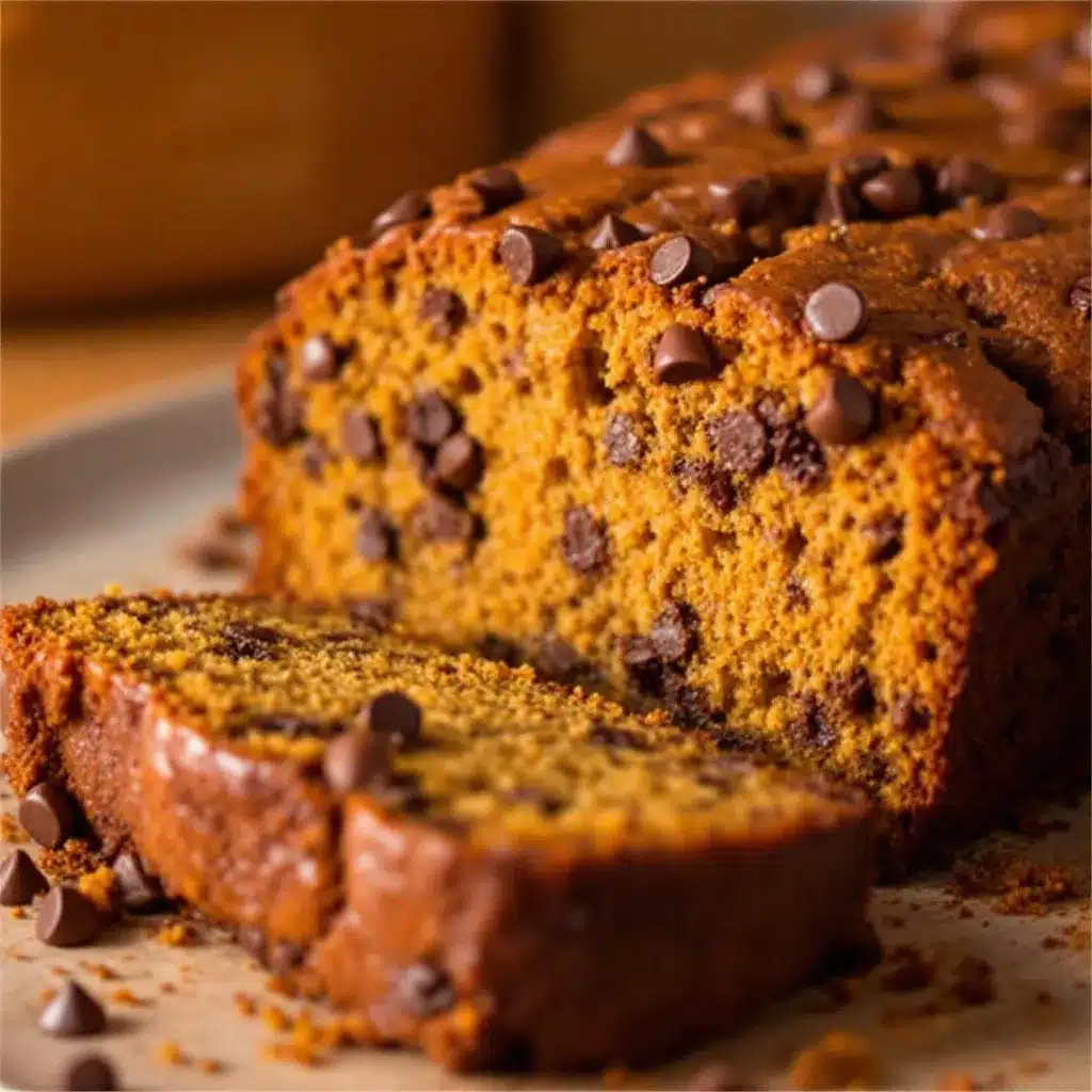 chocolate chip pumpkin bread preparation steps