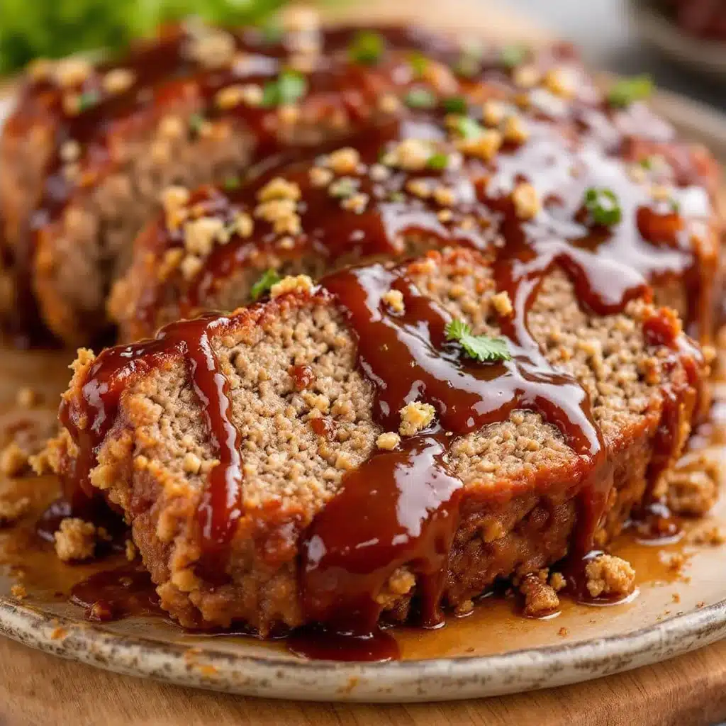 Classic Meatloaf with Brown Sugar Ketchup Glaze - featured image