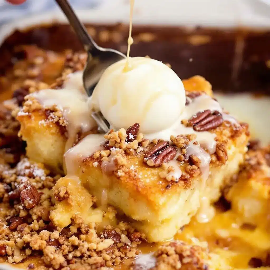cozy overnight eggnog French toast bake with pecan streusel - featured image
