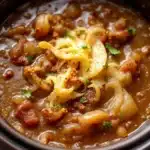 cozy slow cooker French onion soup - featured image