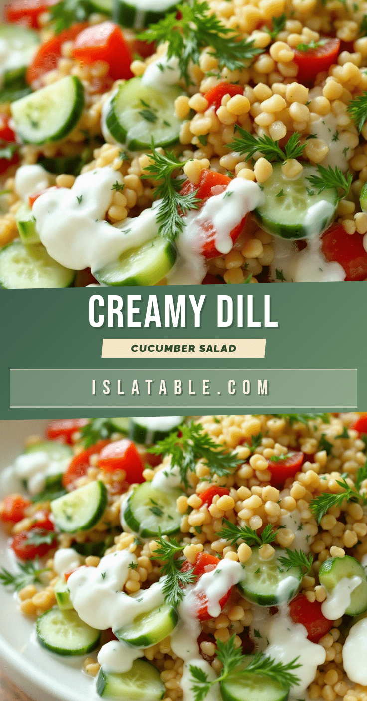 creamy cucumber salad with dill and sour cream recipe