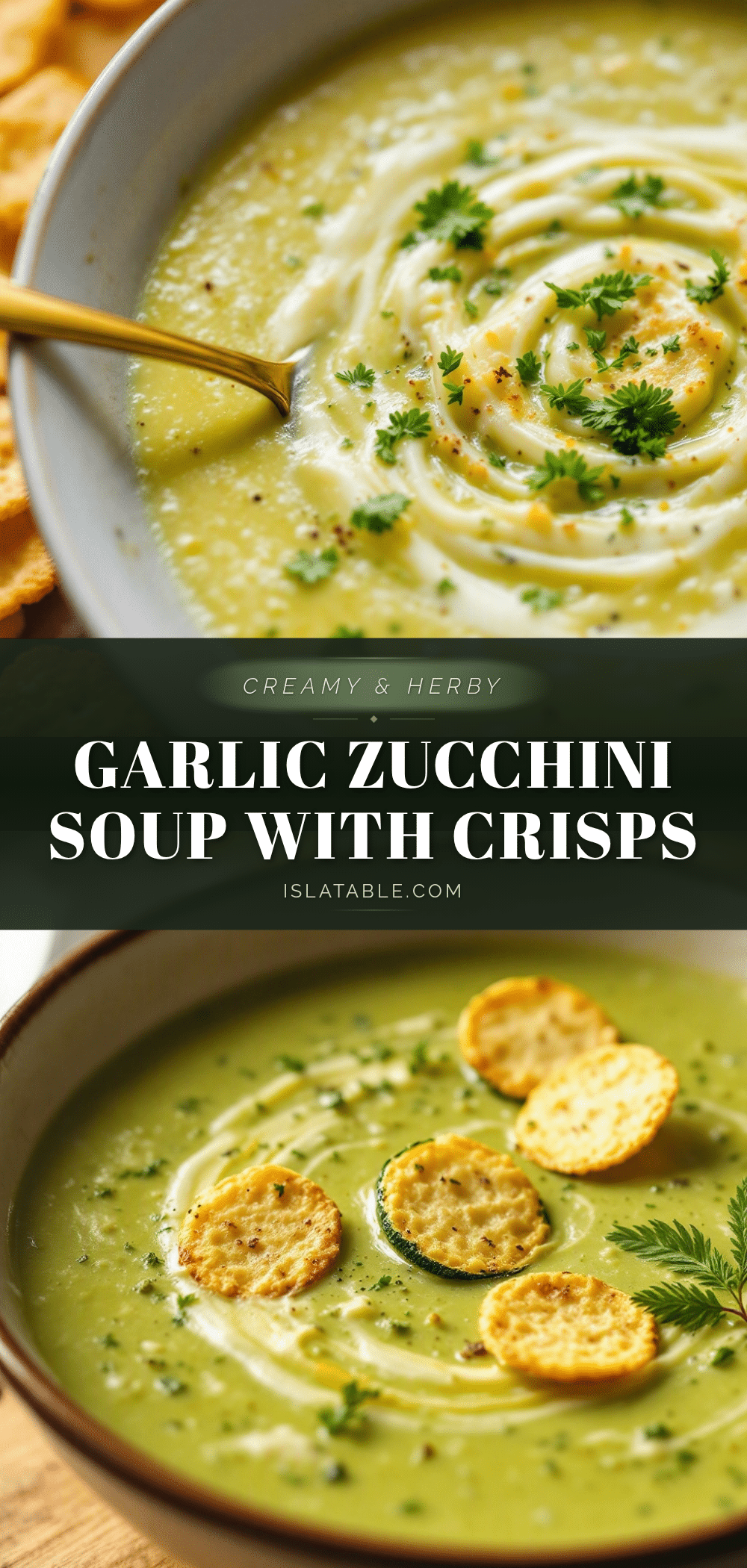 creamy garlic zucchini soup recipe