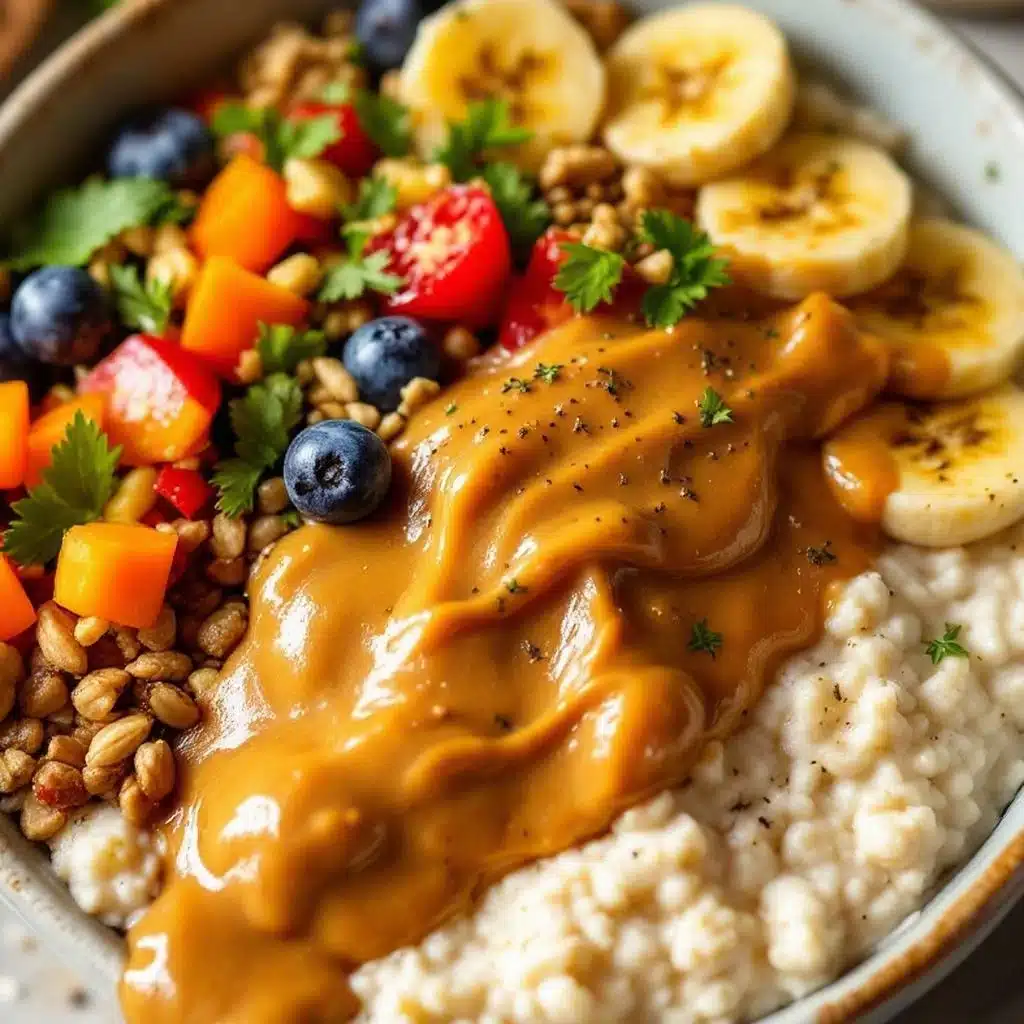 creamy peanut butter banana overnight oats - featured image