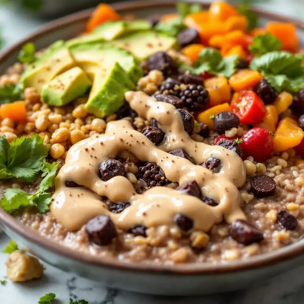 creamy peanut butter chocolate protein overnight oats preparation steps