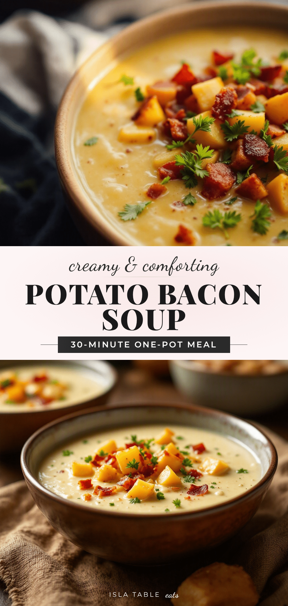creamy potato soup with bacon recipe