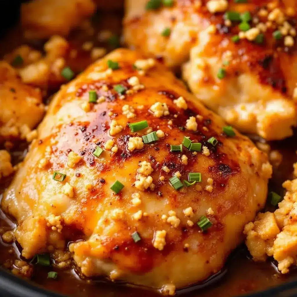 crockpot honey garlic chicken thighs preparation steps