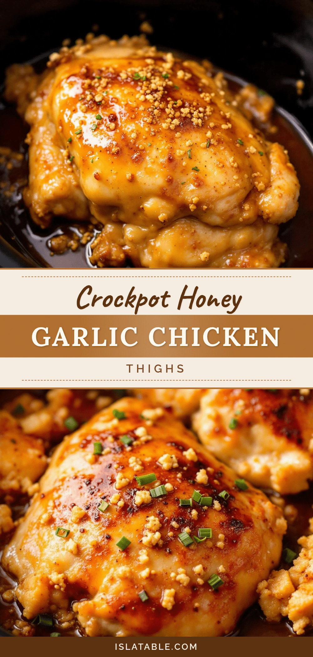 crockpot honey garlic chicken thighs recipe