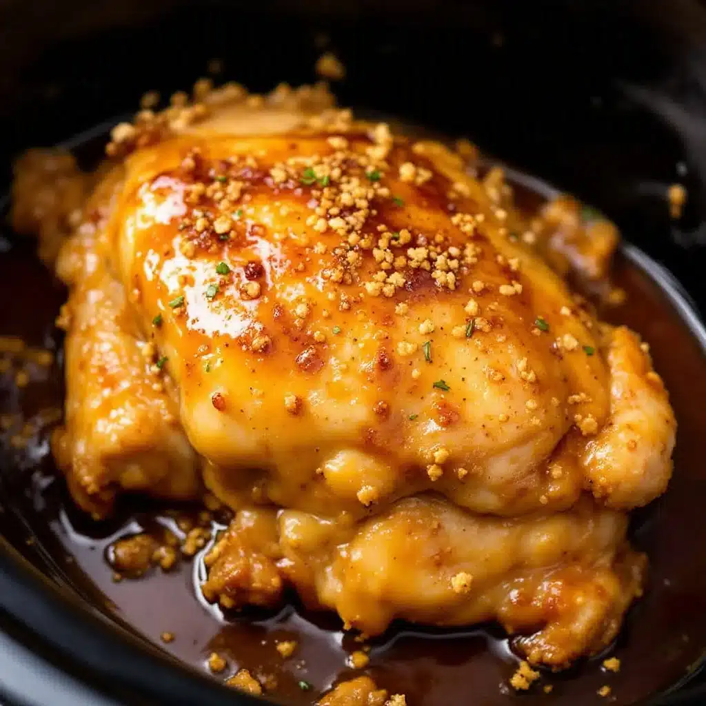 crockpot honey garlic chicken thighs - featured image