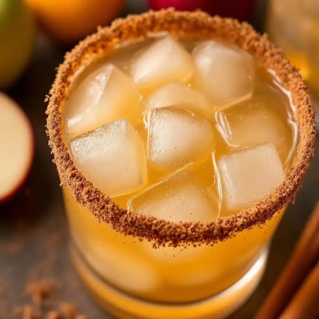 Easy Apple Cider Margarita with Cinnamon Sugar Rim - featured image