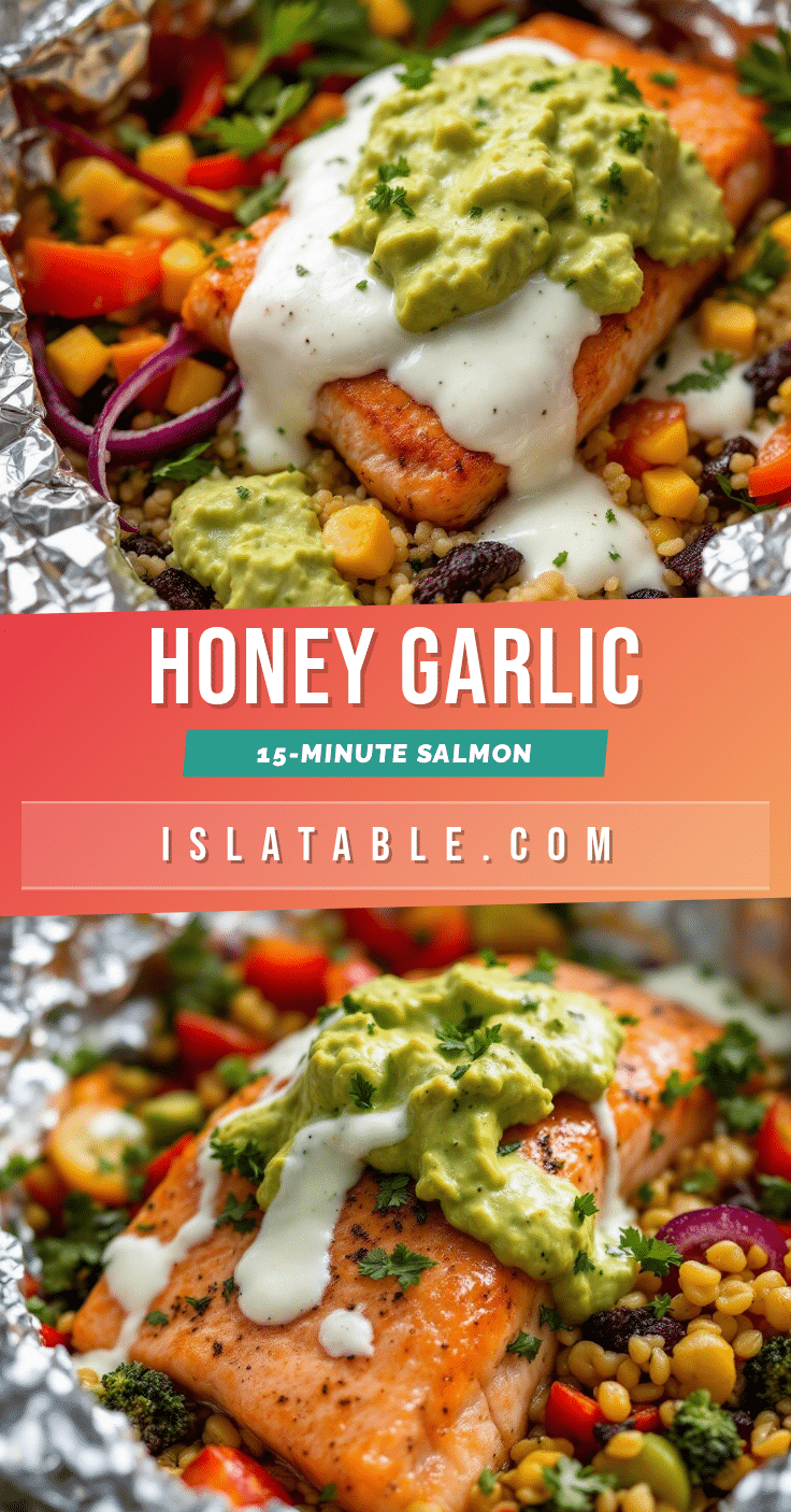 easy honey garlic baked salmon in foil recipe