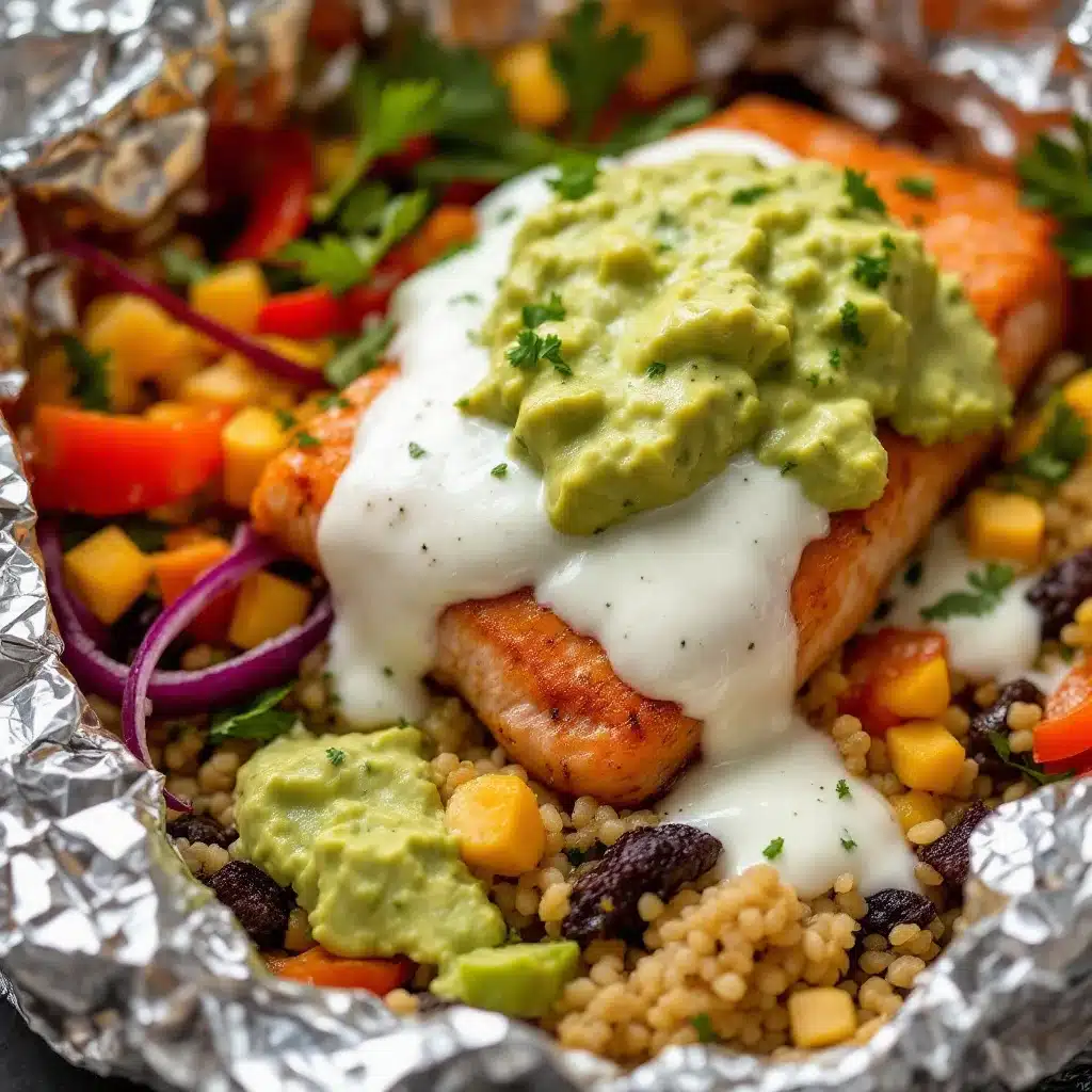 easy honey garlic baked salmon in foil - featured image