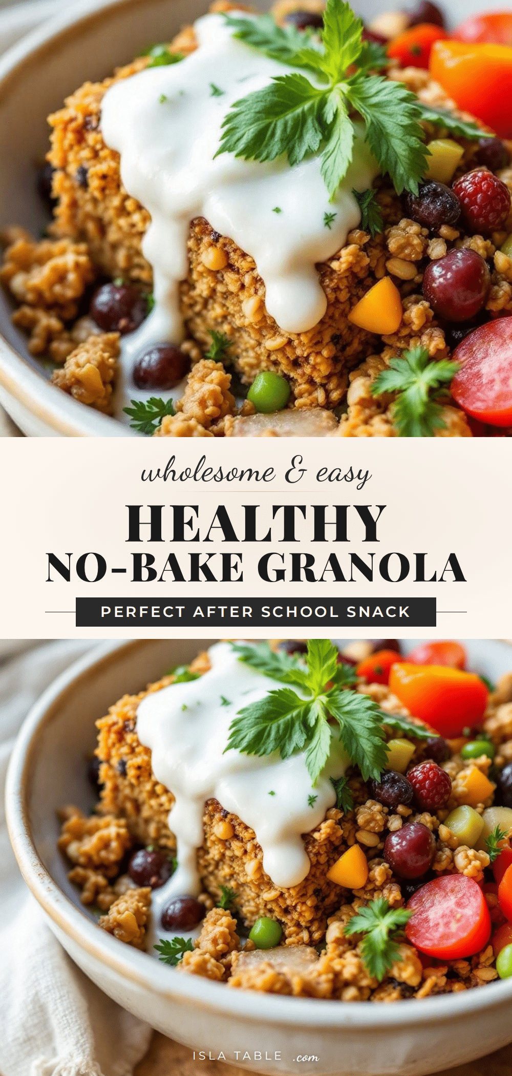 easy no-bake granola bars recipe