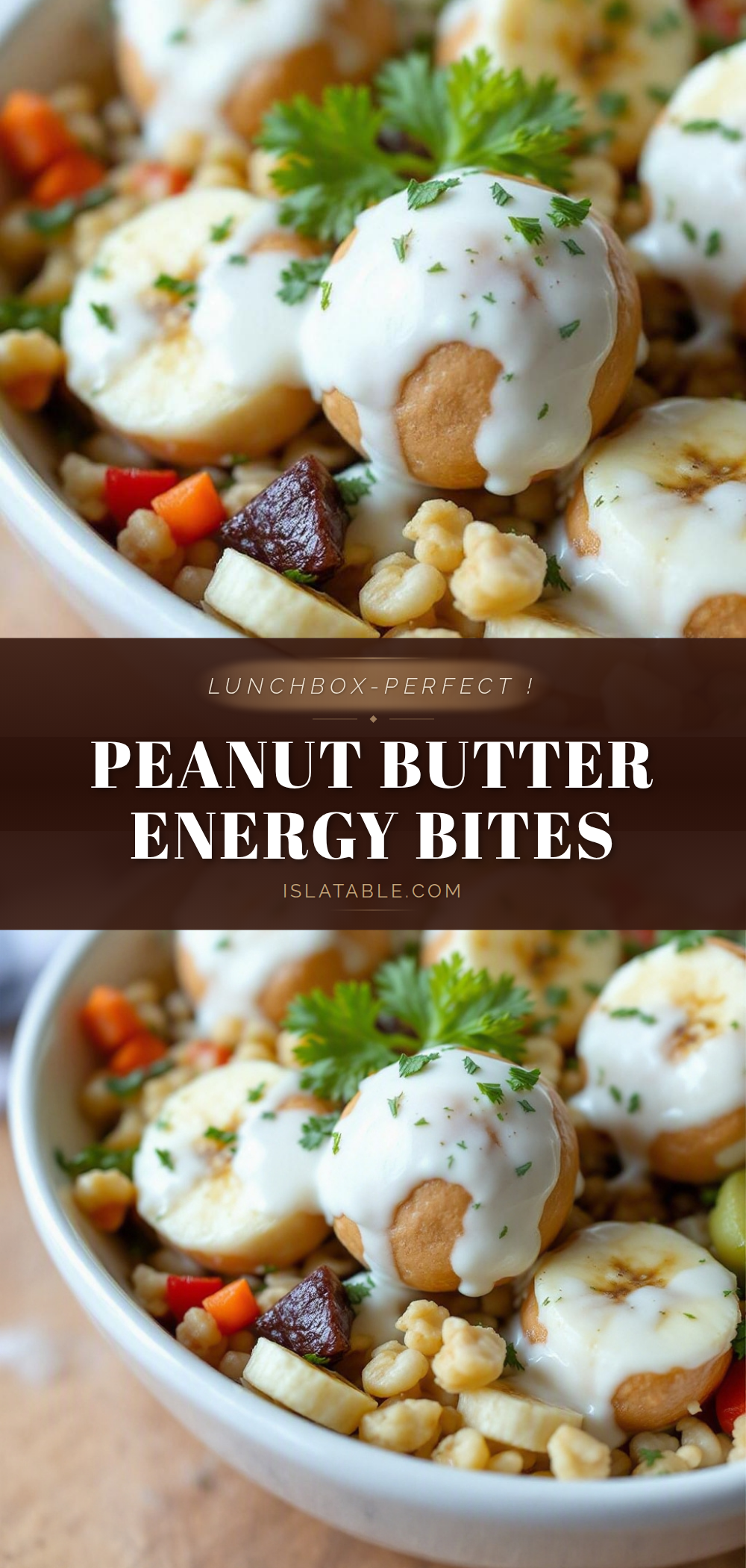 Easy Peanut Butter Banana Energy Bites recipe