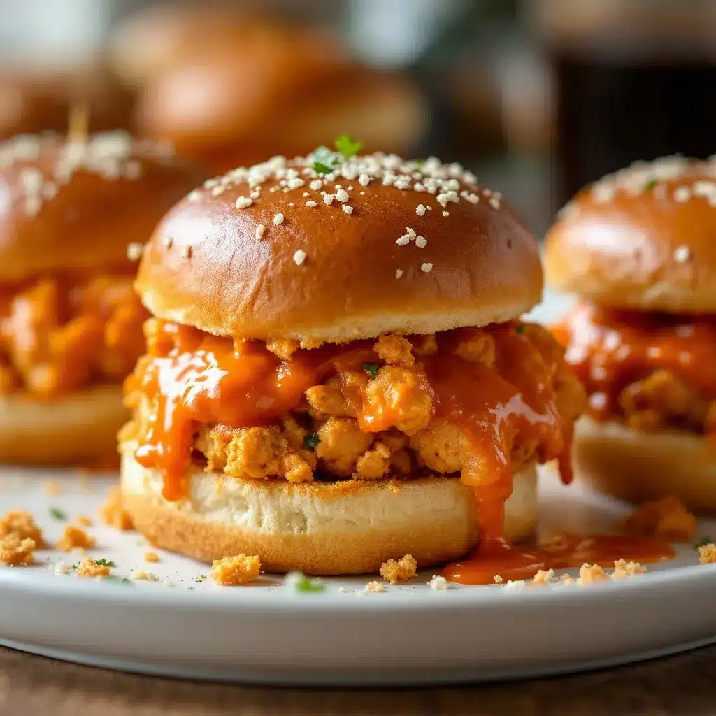 easy slow cooker buffalo chicken sliders preparation steps