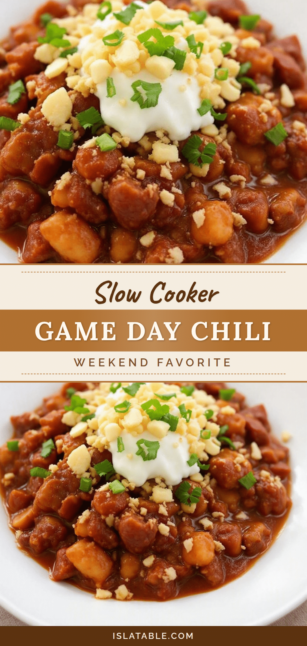 easy slow cooker football sunday chili recipe