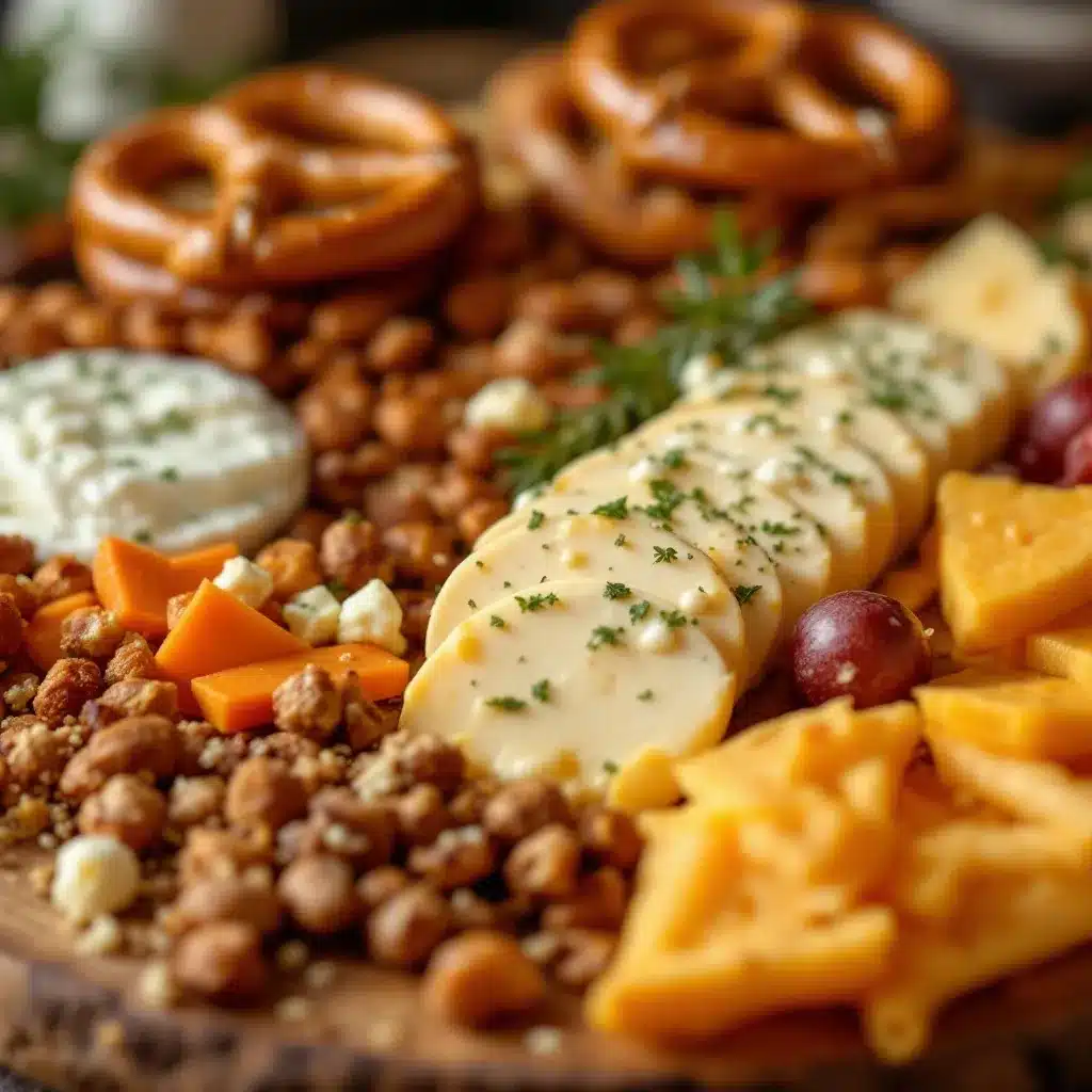 football charcuterie board preparation steps