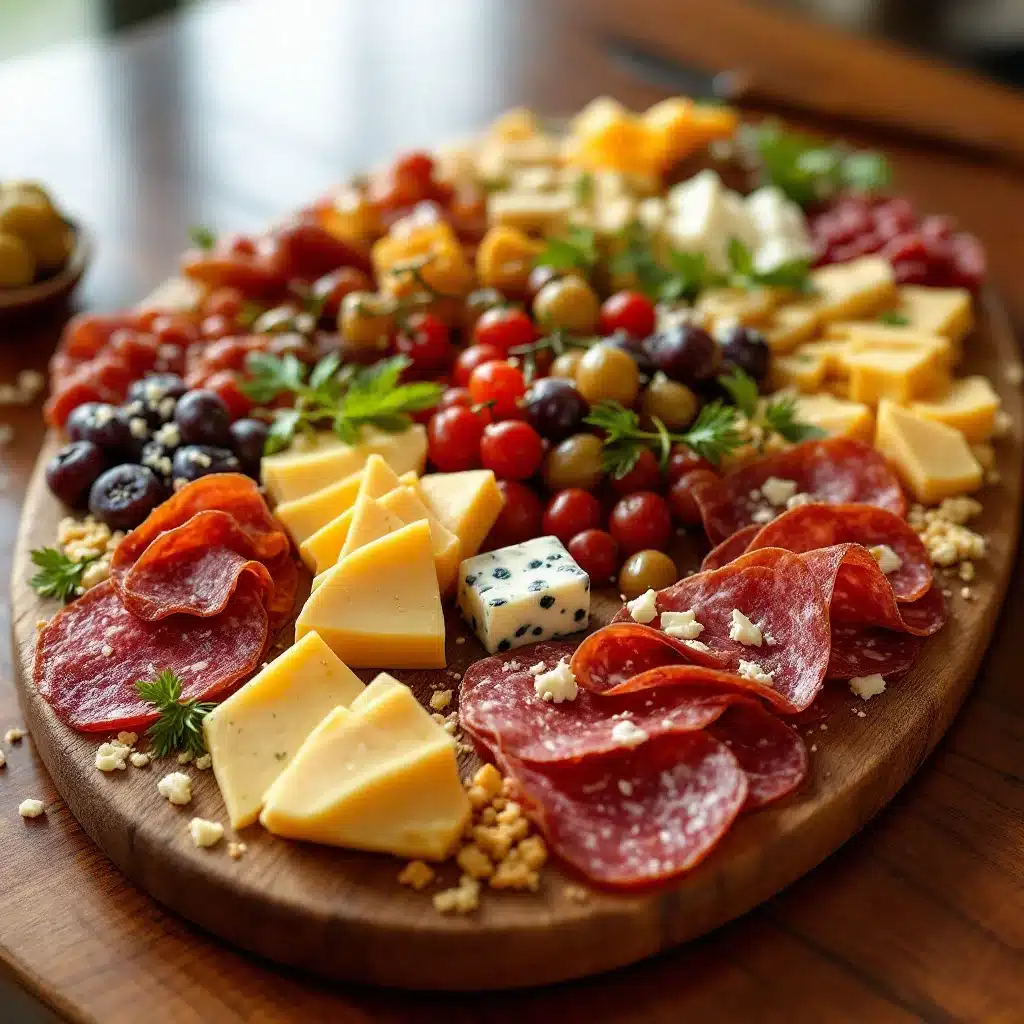 football charcuterie board - featured image