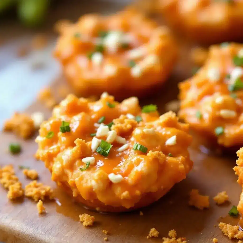 football-shaped buffalo chicken dip bites preparation steps