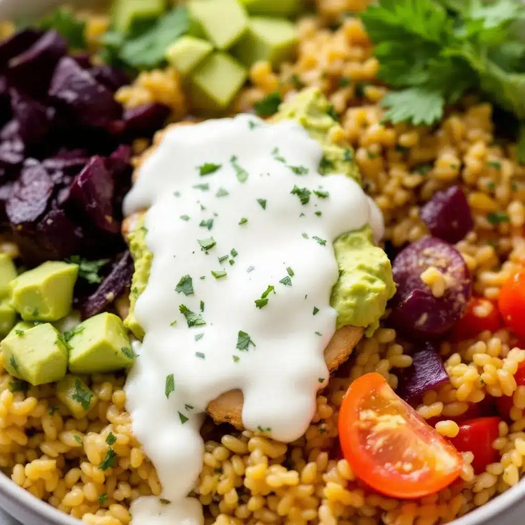 Greek chicken meal prep bowls preparation steps