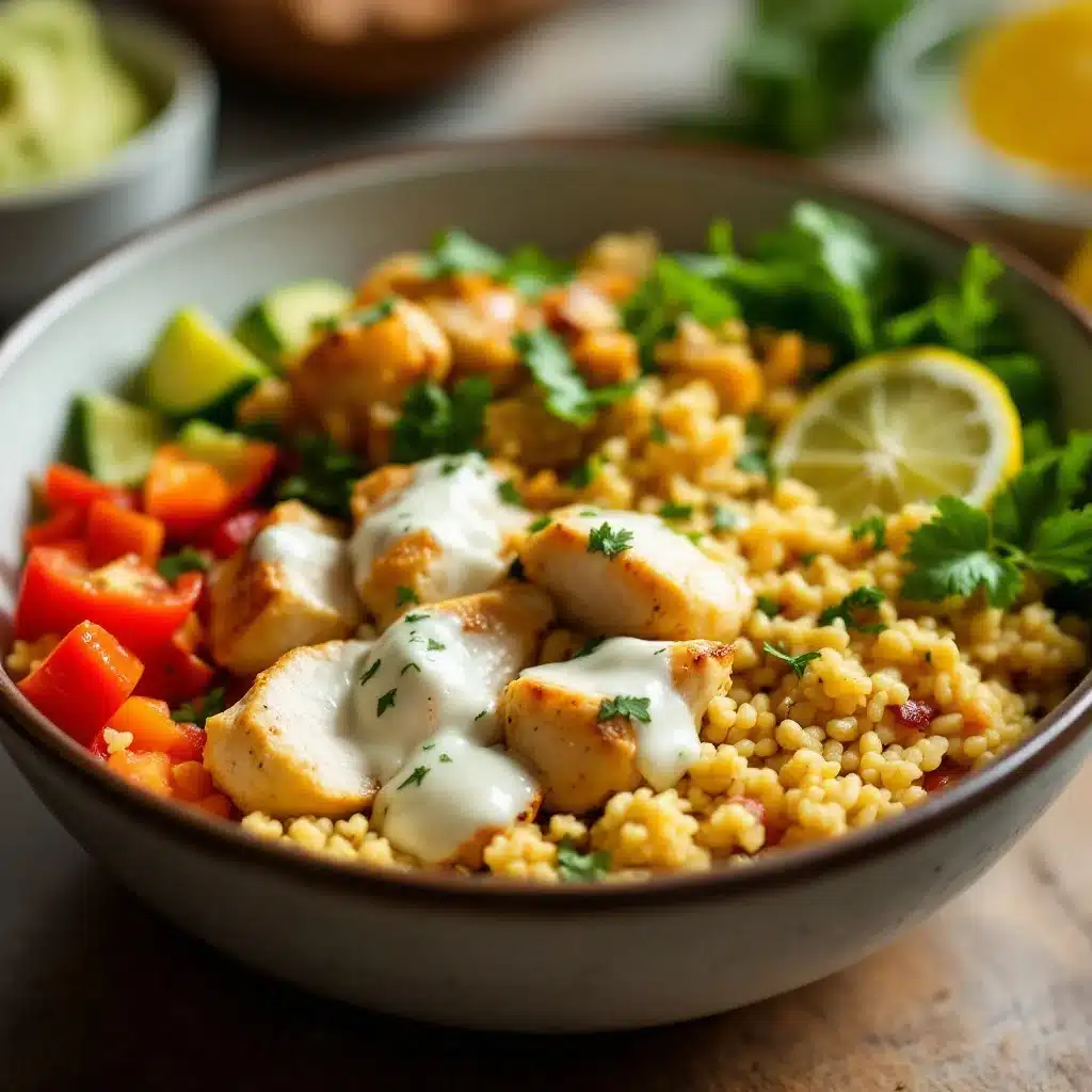 Greek chicken meal prep bowls - featured image