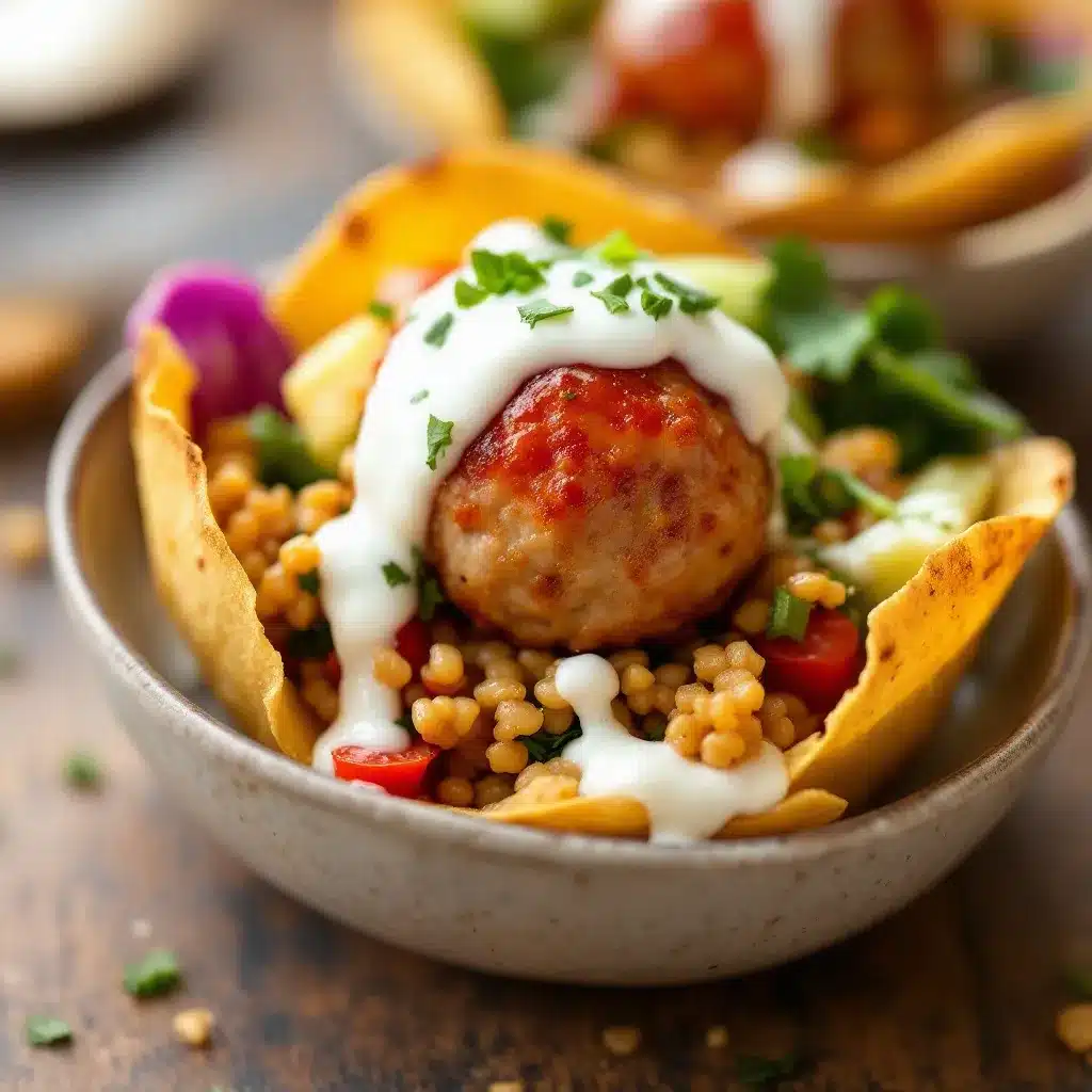 mini turkey meatball cups preparation steps