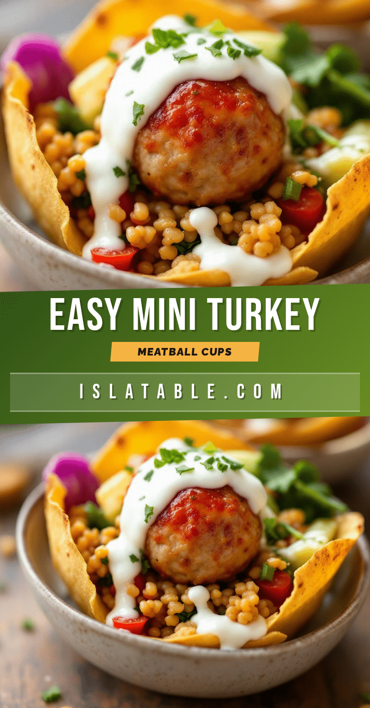 mini turkey meatball cups recipe