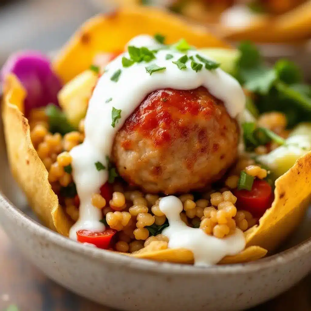mini turkey meatball cups - featured image