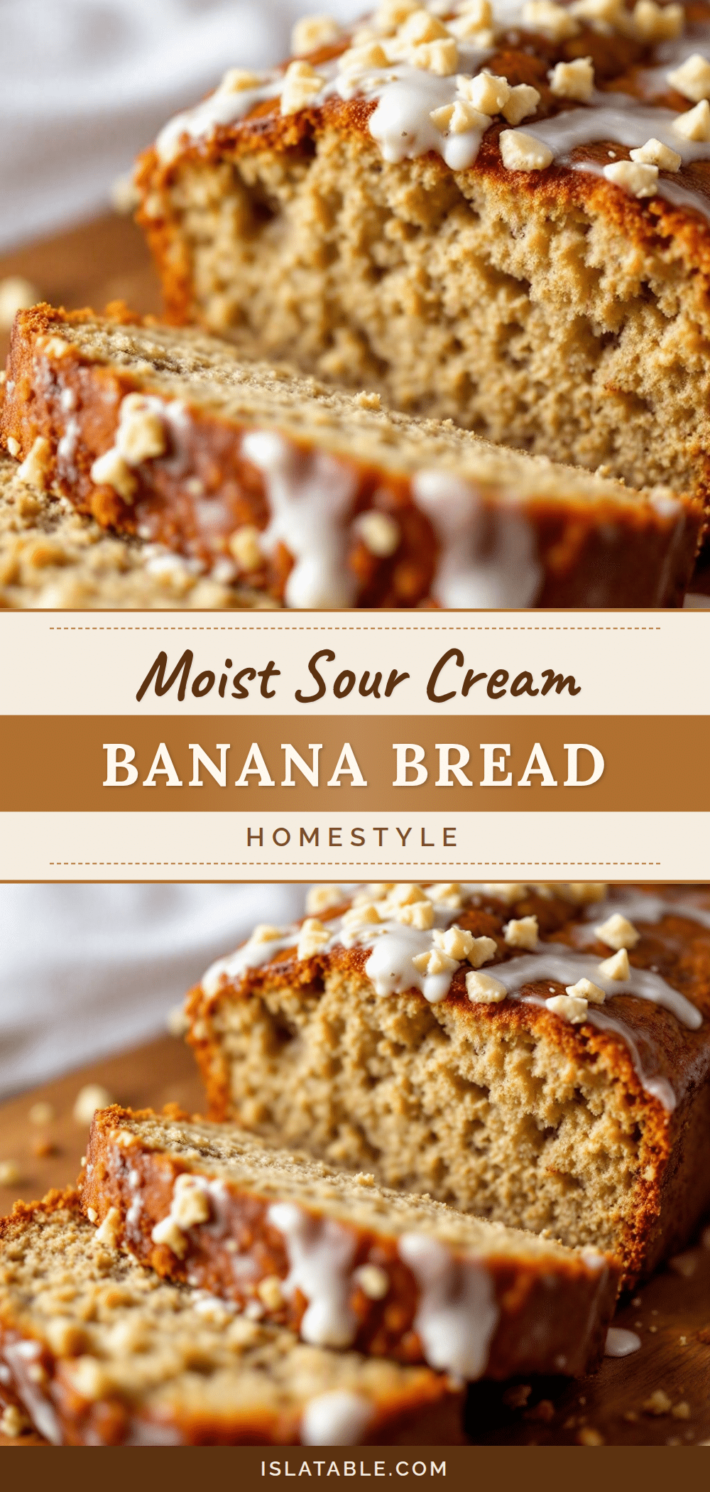 moist classic banana bread with sour cream recipe