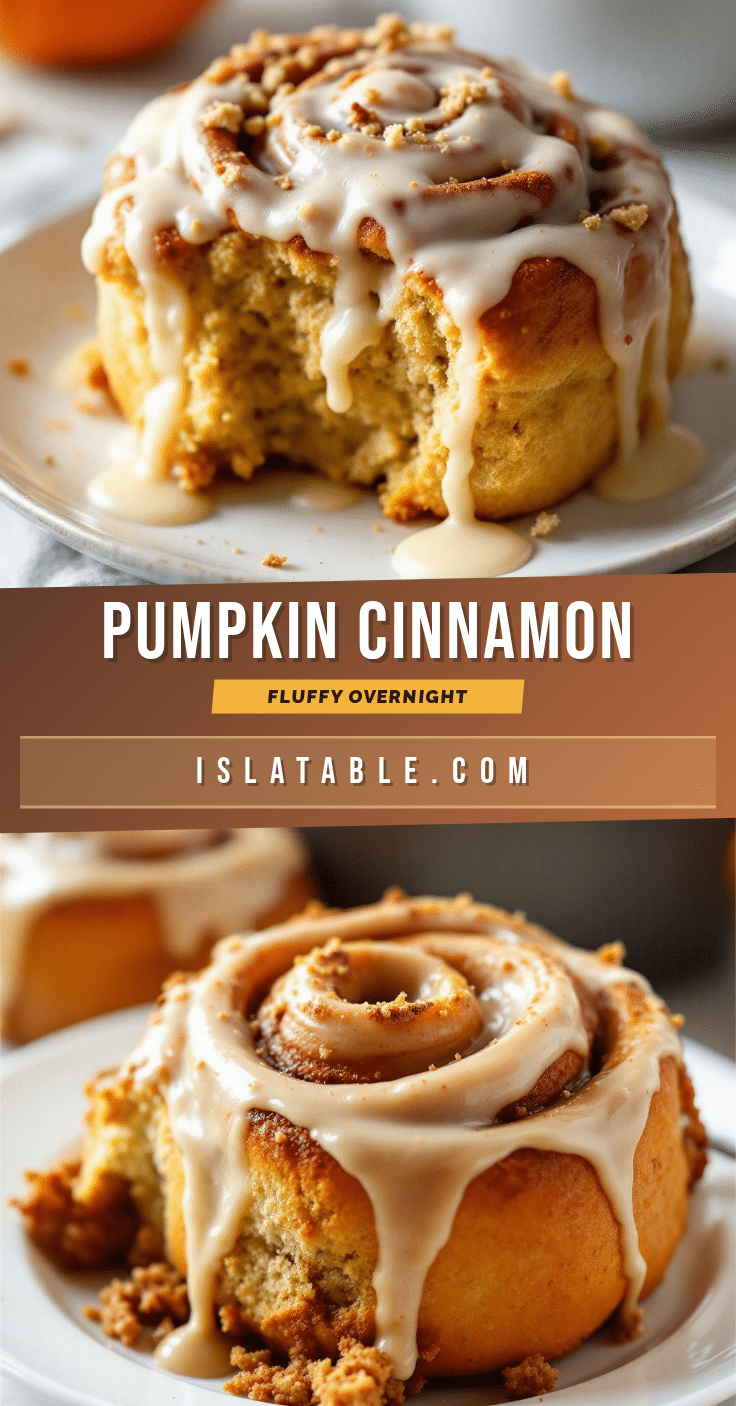 overnight pumpkin spice cinnamon rolls recipe