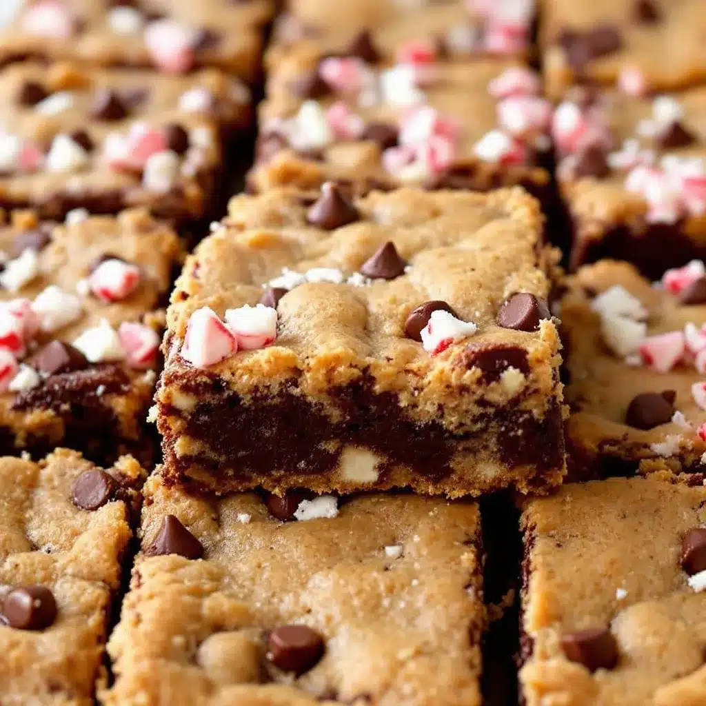 peppermint bark cookie bars preparation steps