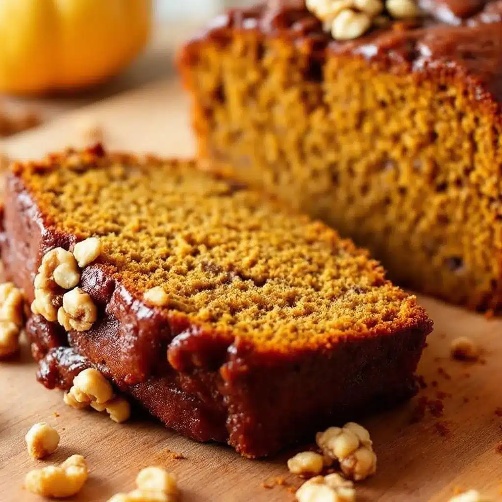 pumpkin banana walnut bread - featured image