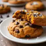pumpkin chocolate chip cookies with sea salt - featured image