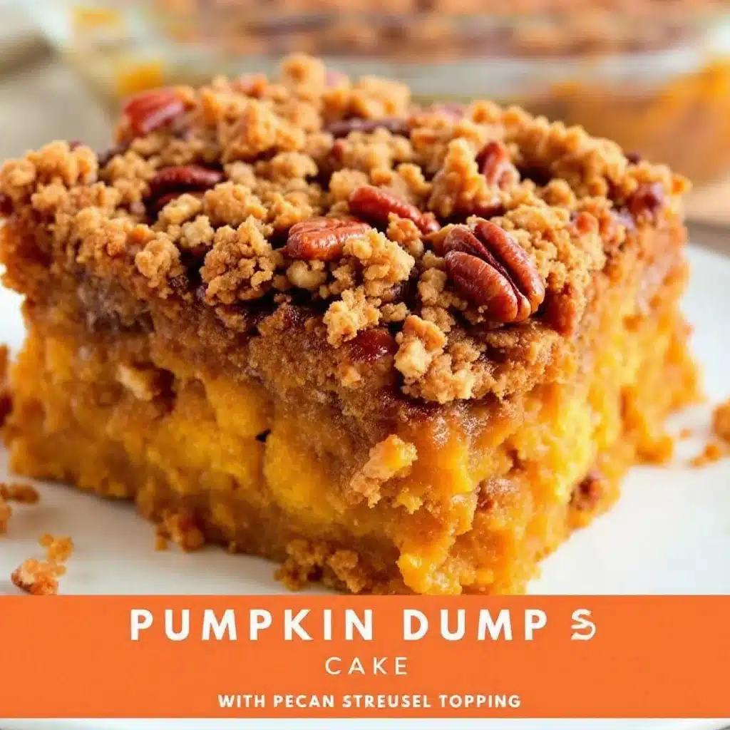 pumpkin dump cake with pecan streusel - featured image