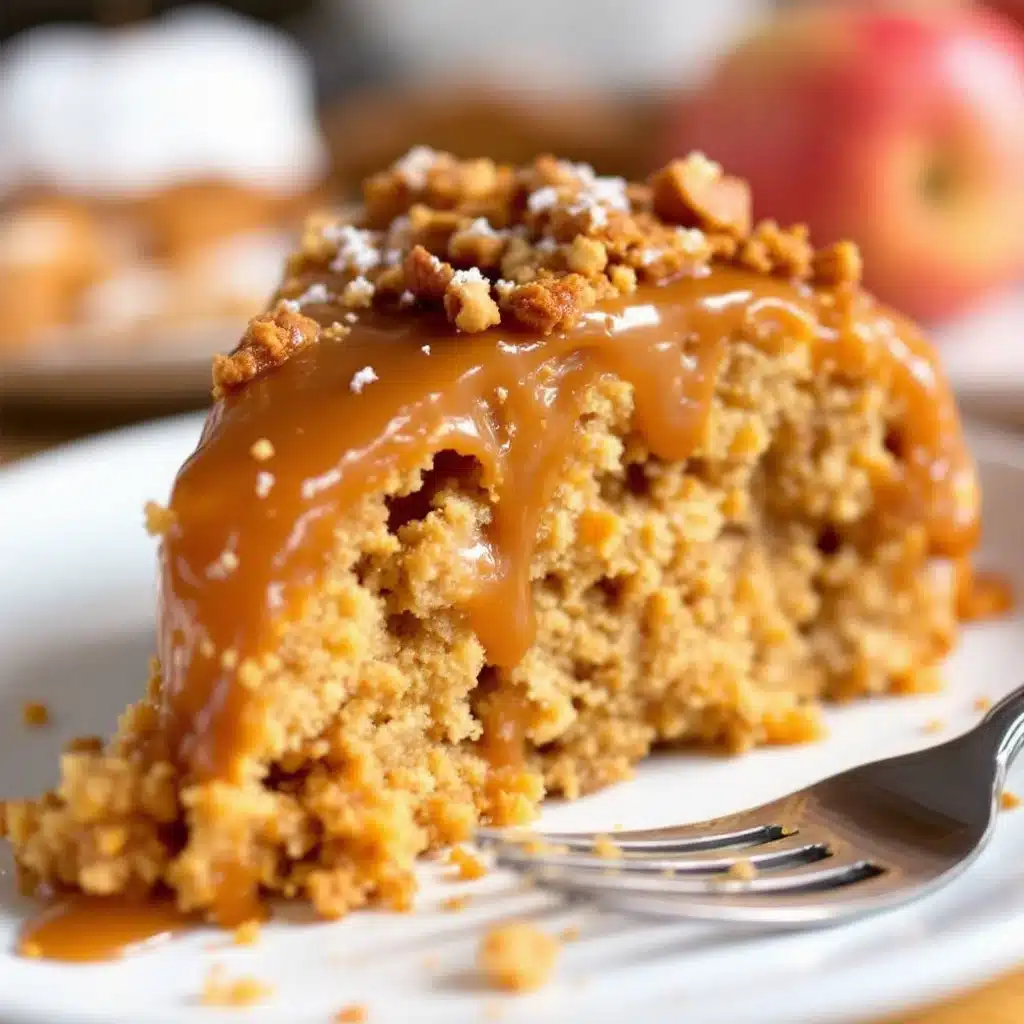 Salted Caramel Apple Cider Donut Cake - featured image
