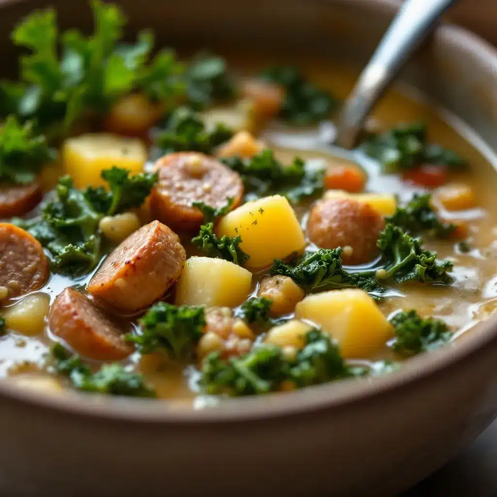 sausage and potato soup preparation steps