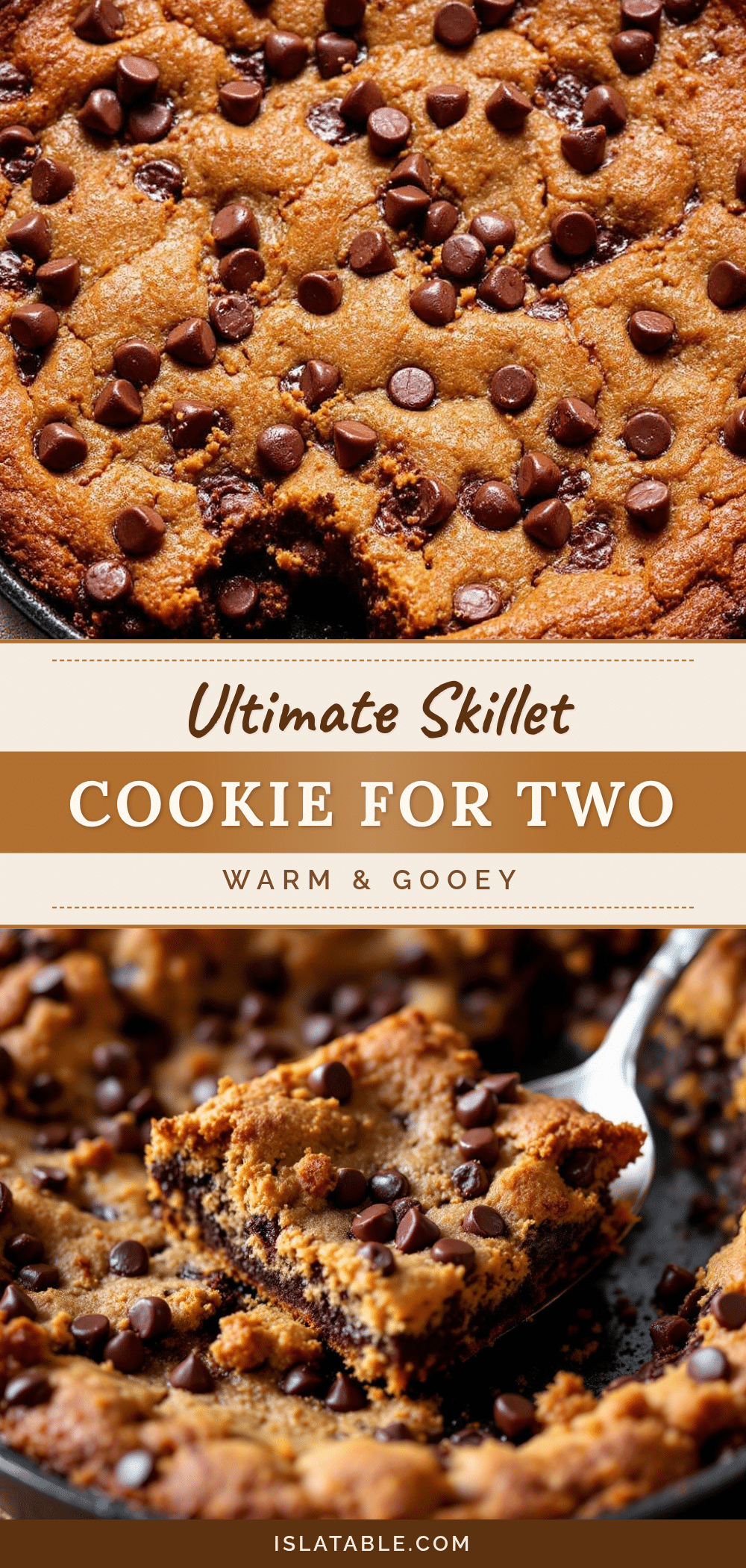 small-batch chocolate chip skillet cookie for two recipe