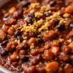 smoky chipotle beef and black bean chili - featured image