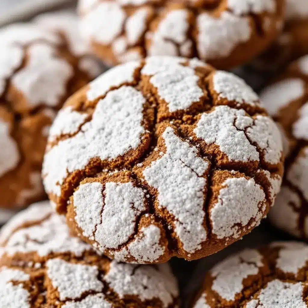 soft baked gingerbread crinkle cookies preparation steps