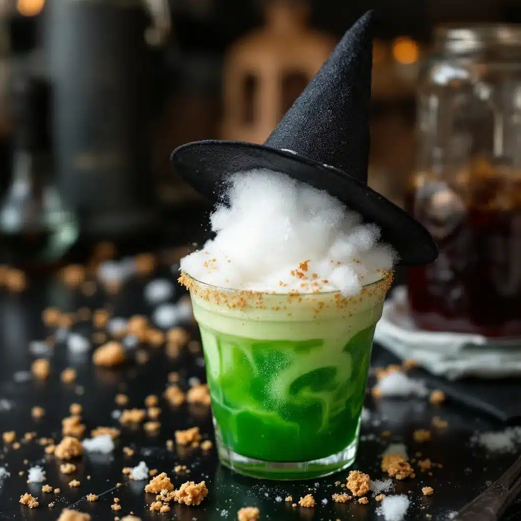 Spooky Witchs Brew Green Punch with Dry Ice - featured image