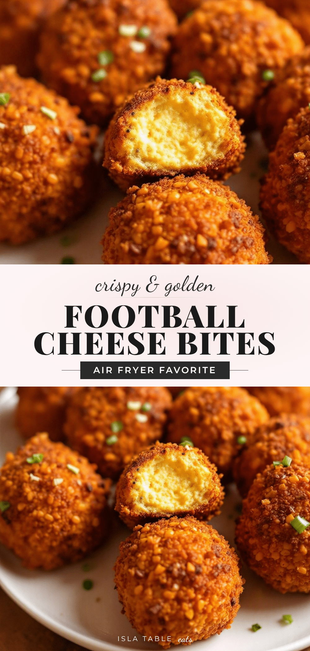 air fryer football cheese ball bites recipe