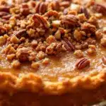 brown butter pecan pumpkin pie - featured image