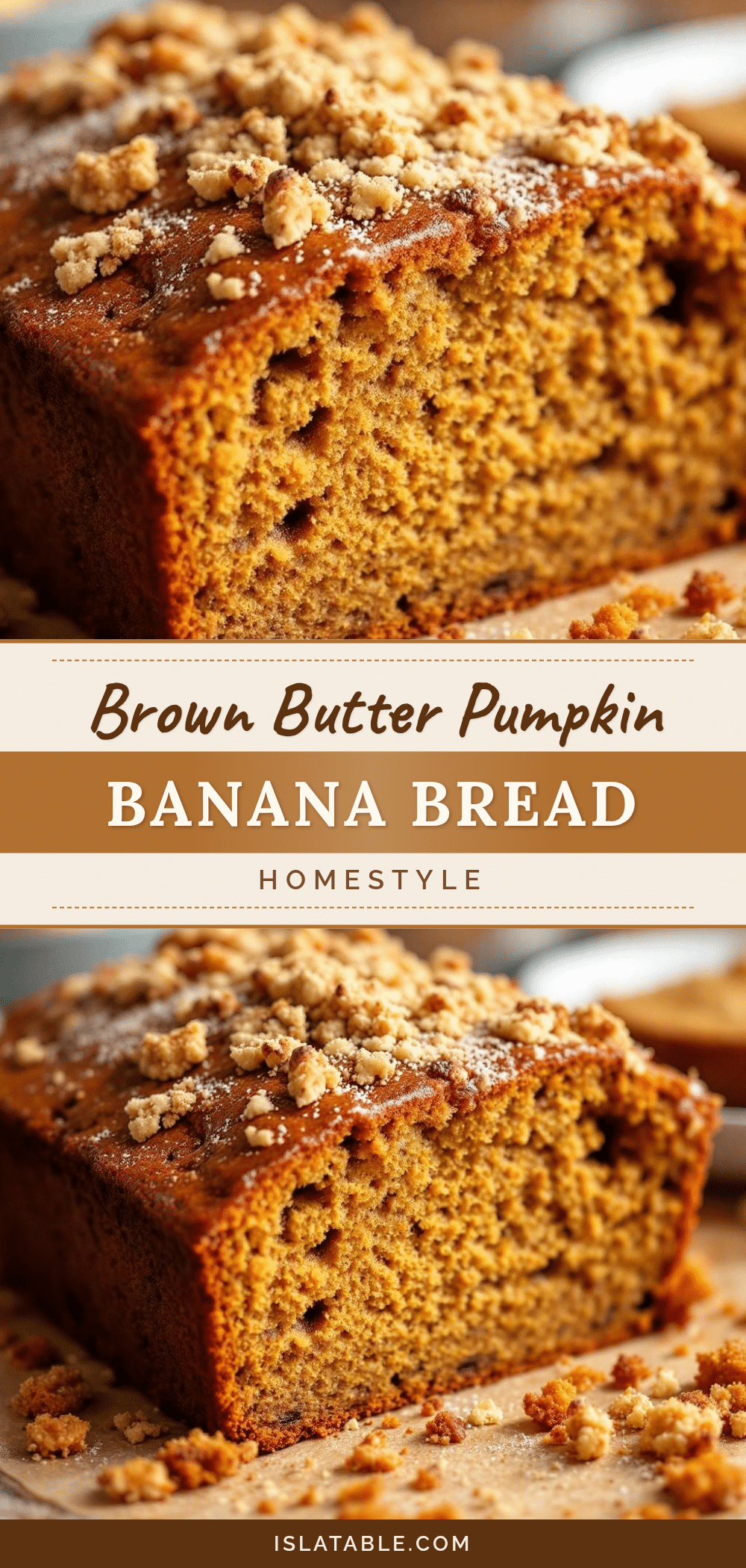 brown butter pumpkin banana bread recipe