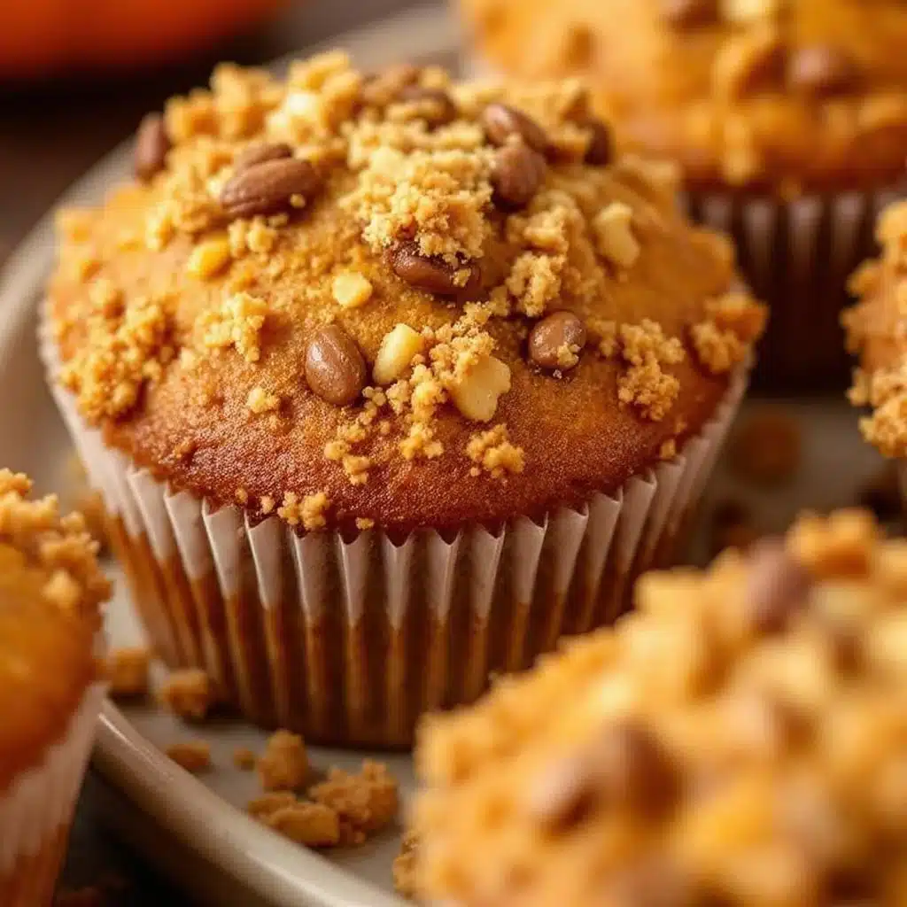 brown butter pumpkin muffins - featured image