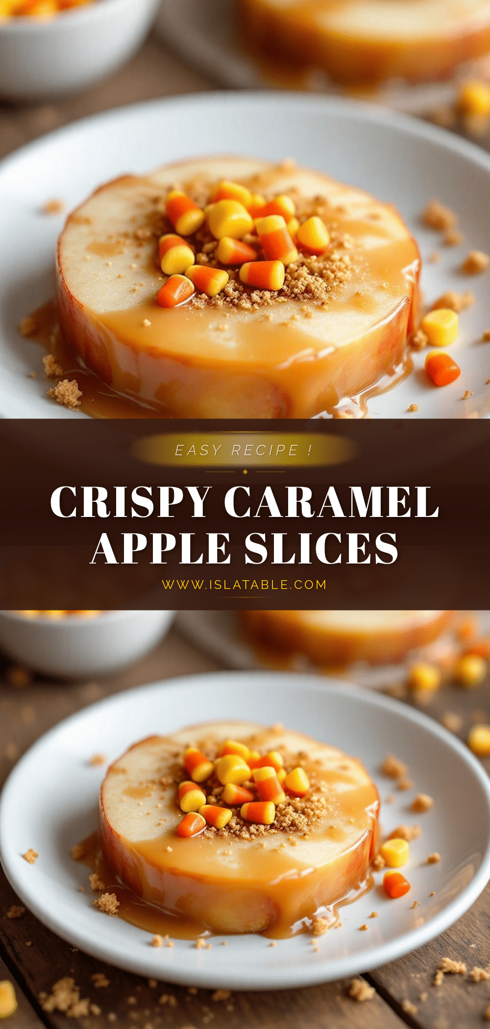 caramel apple slices with candy corn recipe