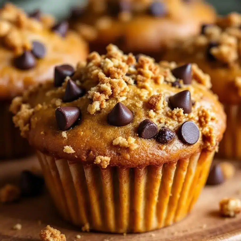 chewy pumpkin muffins - featured image